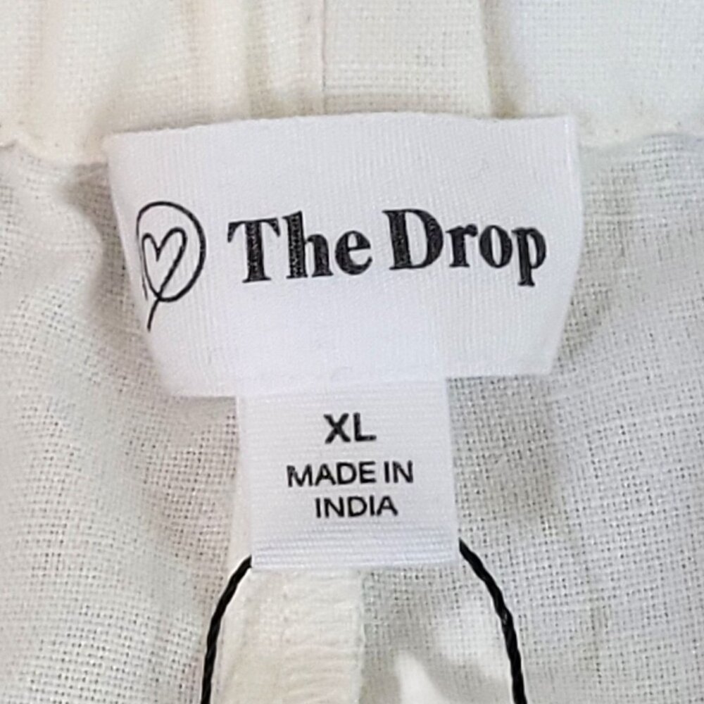 The Drop Emilie Relaxed Linen Ivory Shorts XL Lightweight & Breathable Womens Ca - Picture 3 of 14